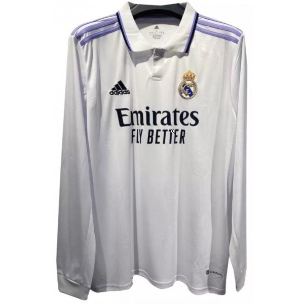 Camisa I Real Madrid 2022 2023 Adidas oficial manga comprida